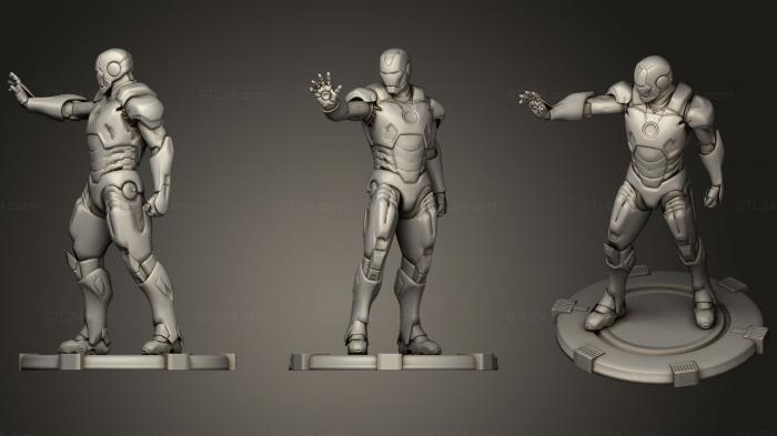 Figurines heroes, monsters and demons (IRON, STKM_0898) 3D models for cnc